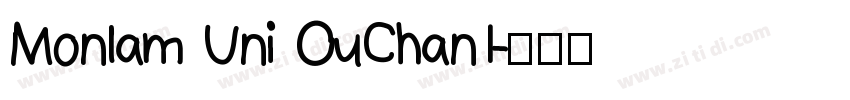 Monlam Uni OuChan1字体转换